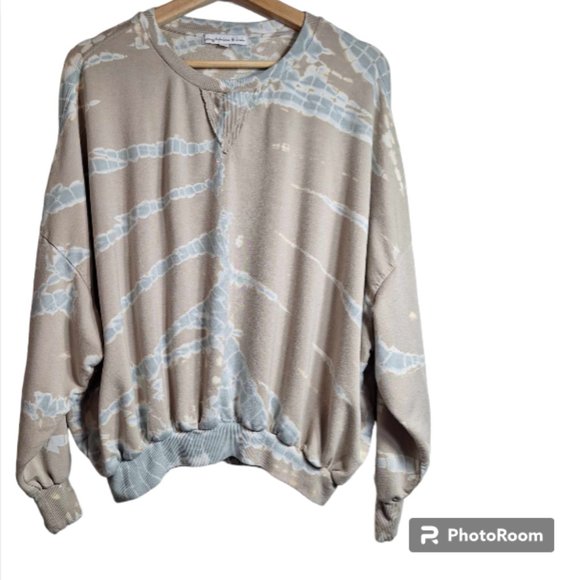 Young Fabulous & Broke by Revolve Cracked Paint Pattern Tie-Dye Top Size Small - Picture 2 of 8